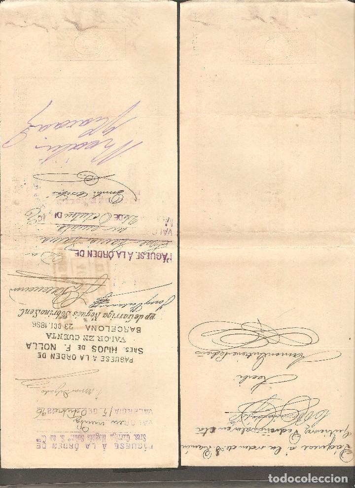 Documentos bancarios: LOTE DOS  LETRAS DE CAMBIO 1896 . - Foto 2