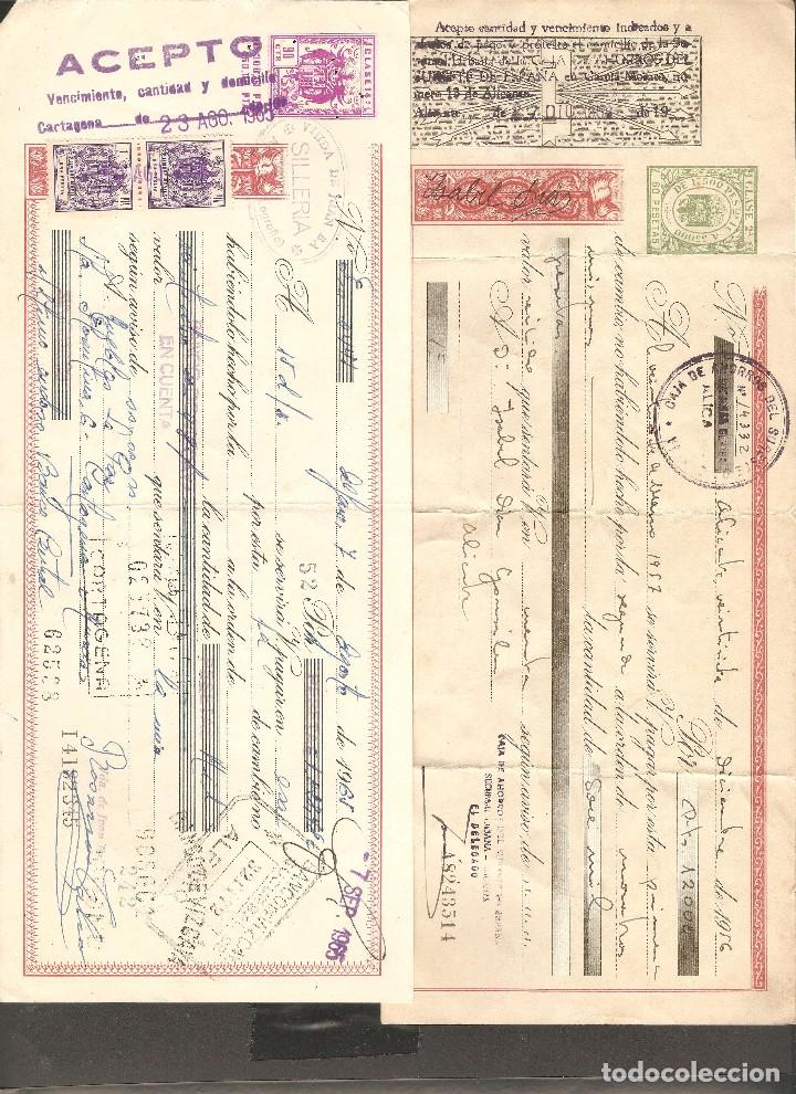 Documentos bancarios: LOTE DOS LETRAS DE CAMBIO 1965 Y 1956 - Foto 1