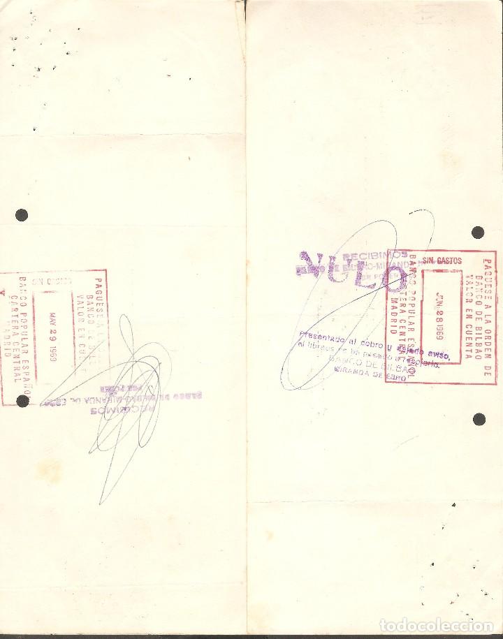Documentos bancarios: LOTE DOS LETRAS DE CAMBIO 1969 - Foto 2
