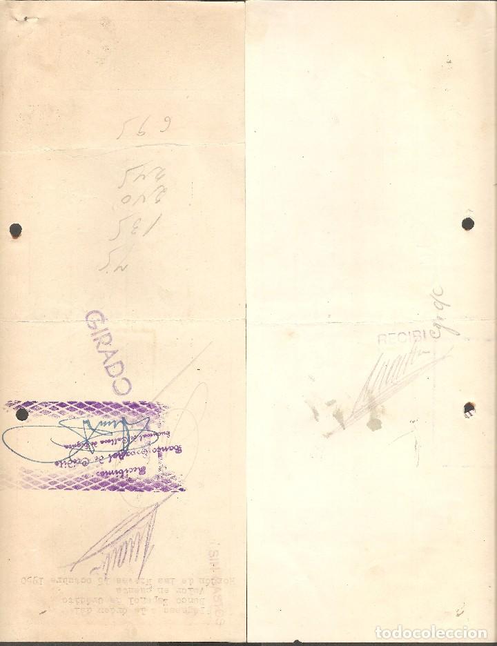 Documentos bancarios: LOTE DOS LETRAS DE CAMBIO 1950 . - Foto 2