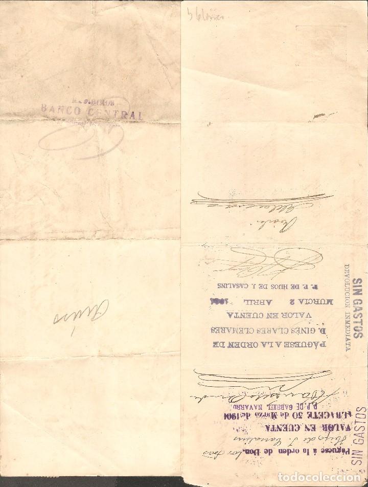 Documentos bancarios: LOTE DOS LETRAS DE CAMBIO 1947 Y 1901. - Foto 2
