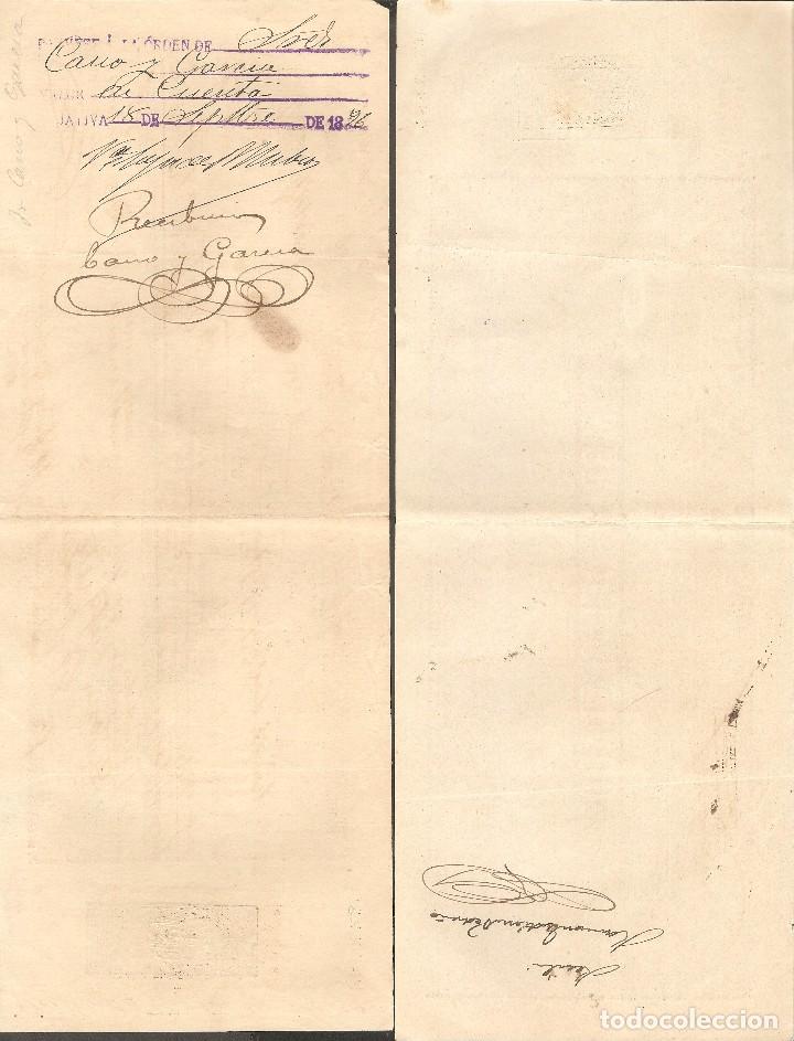 Documentos bancarios: LOTE DOS LETRAS DE CAMBIO 1896. - Foto 2