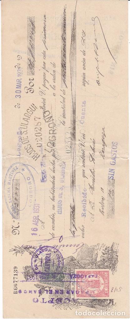 Documentos bancarios: Angel Sancha Mart&iacute;nez Logro&ntilde;o 1931 - Foto 1