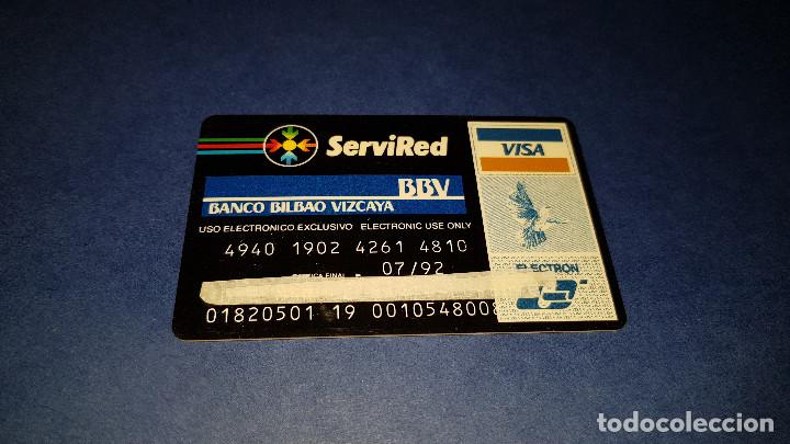 Documentos bancarios: TARJETA SERVIRED BBV 1990 - Foto 1