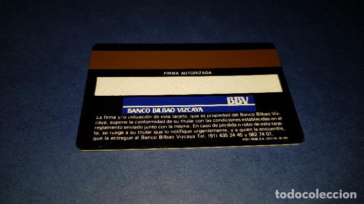 Documentos bancarios: TARJETA SERVIRED BBV 1990 - Foto 2