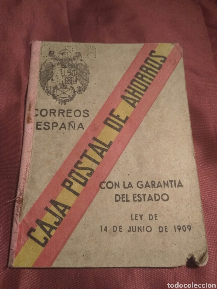 Documentos bancarios: LIBRETA AHORROS CAJA POSTAL 1942 - Foto 1