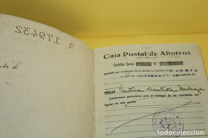 Documentos bancarios: CAJA POSTAL DE AHORROS - A&Ntilde;O 1935 - Foto 3
