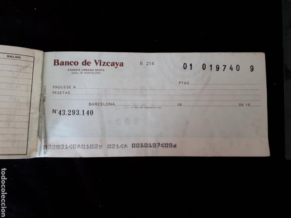 Documentos bancarios: Cheque Banco de Vizcaya - Foto 1