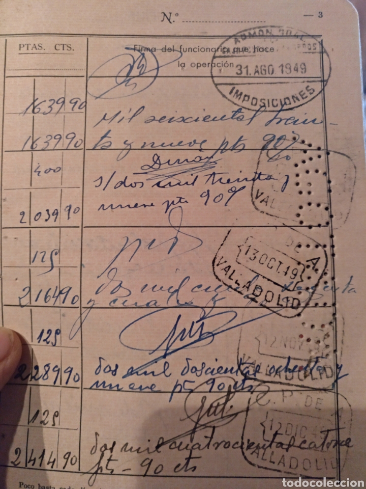 Documentos bancarios: Cartillas de ahorro, a&ntilde;os 30 - Foto 4