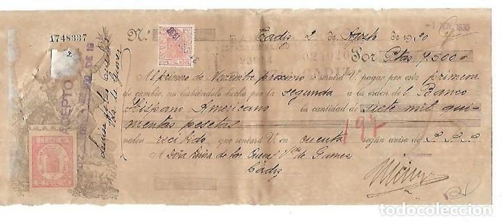 Documentos bancarios: CADIZ. 1930. PROTESTO DE FALTA DE PAGO. VER DOCUMENTOS - Foto 4