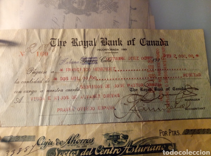 Documentos bancarios: Letra de cambio para Pravia - Foto 1