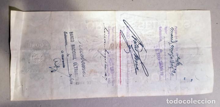 Documentos bancarios: LETRA DE CAMBIO - CASA DA MOEDA 1$00 - A&Ntilde;O 1948 - Foto 2