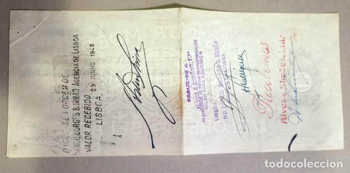 Documentos bancarios: LETRA DE CAMBIO - CASA DA MOEDA $50 - A&Ntilde;O 1948 - Foto 2