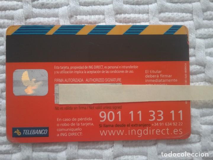 Documentos bancarios: Tarjeta visa ING 2014 - Foto 2