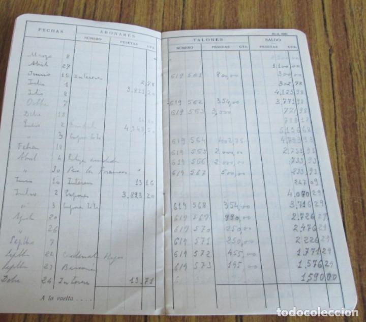 Documentos bancarios: Libreta de la cuenta corriente del Banco de Vizcaya 1943 - 44 - Foto 3