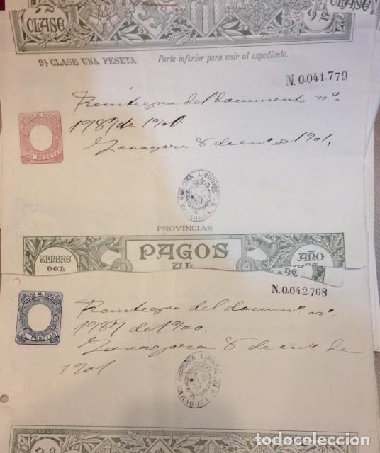 Documentos bancarios: PAGOS AL ESTADO, ZARAGOZA 1901 - Foto 1