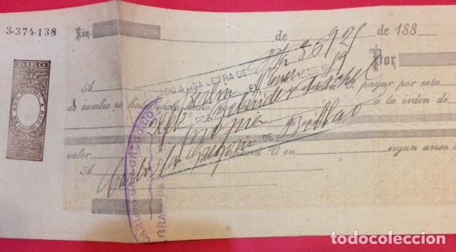 Documentos bancarios: BERLIN, LETRA DE CAMBIO 1889, CARLOS SAN GREGORIO - Foto 3