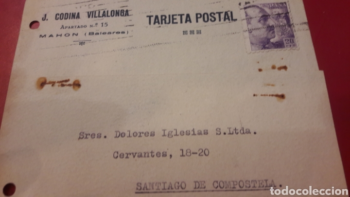 Documentos bancarios: 1942 Mah&oacute;n Baleares Codina Villalonga - Foto 1