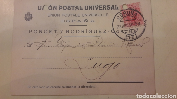 Documentos bancarios: 1910 Coru&ntilde;a Poncet y Rodriguez - Foto 1