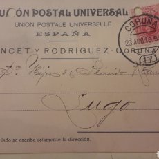 Documentos bancarios: 1910 CORUÑA PONCET Y RODRIGUEZ. Lote 157411542