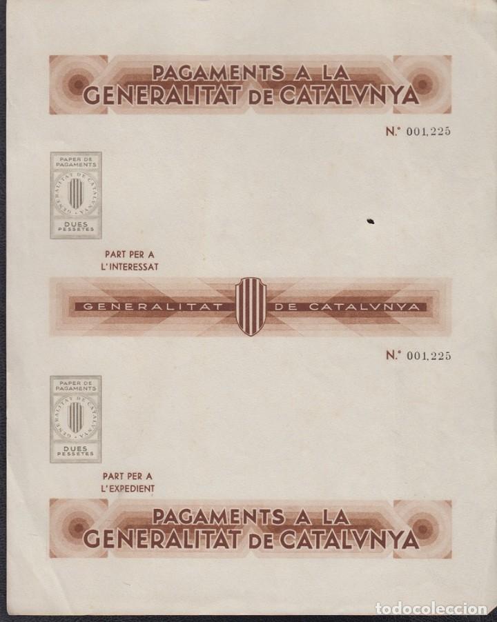 Documentos bancarios: PAGAMENTS A LA GENERALITAT DE CATALUNYA. - Foto 1