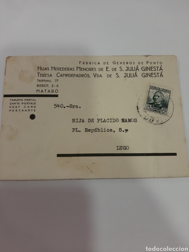 Documentos bancarios: 1936 Banco Arnus Mararo Julia Ginesta - Foto 1