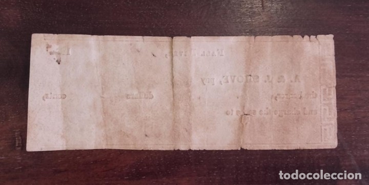 Documentos bancarios: 1829 Cheque A. & J. Shove - Foto 2