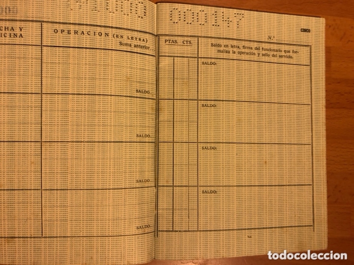 Documentos bancarios: Libreta corriente caja postal de ahorros 1959 - Foto 4