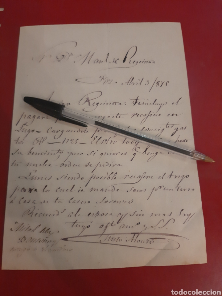 Documentos bancarios: 1879 Foz Lugo Pagar&eacute; Lugo - Foto 1
