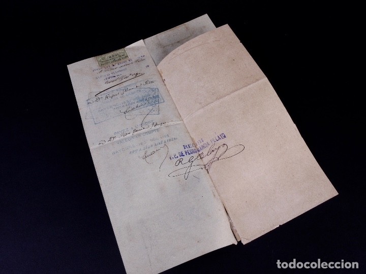 Documentos bancarios: CURT GEORGI 1891. LETRA DE CAMBIO - Foto 3