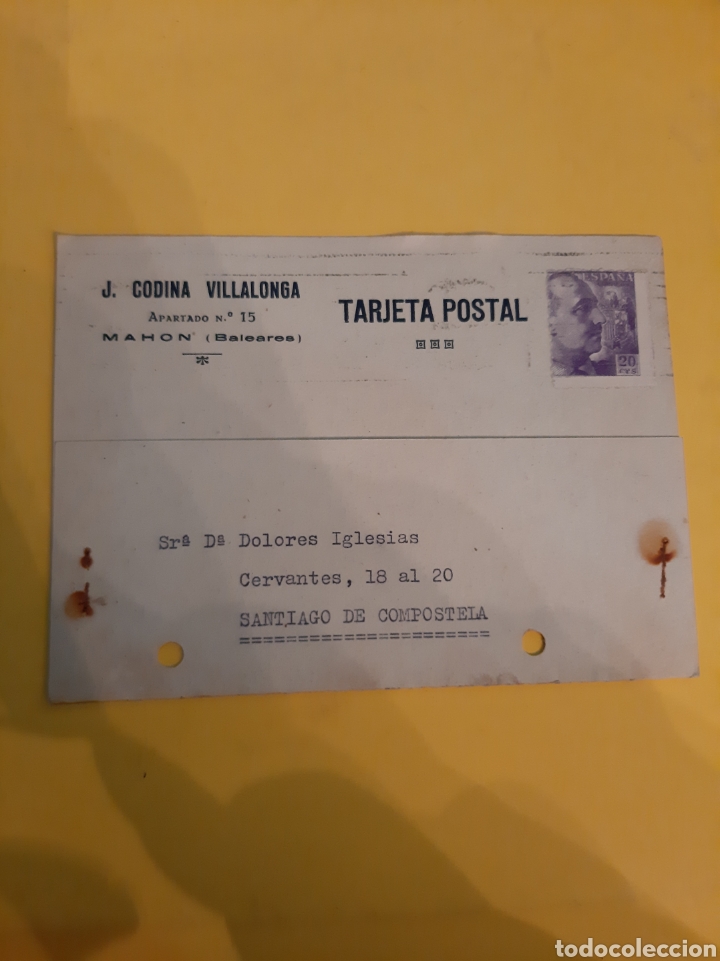Documentos bancarios: 1942 Mahon J.Codina Villalonga - Foto 1