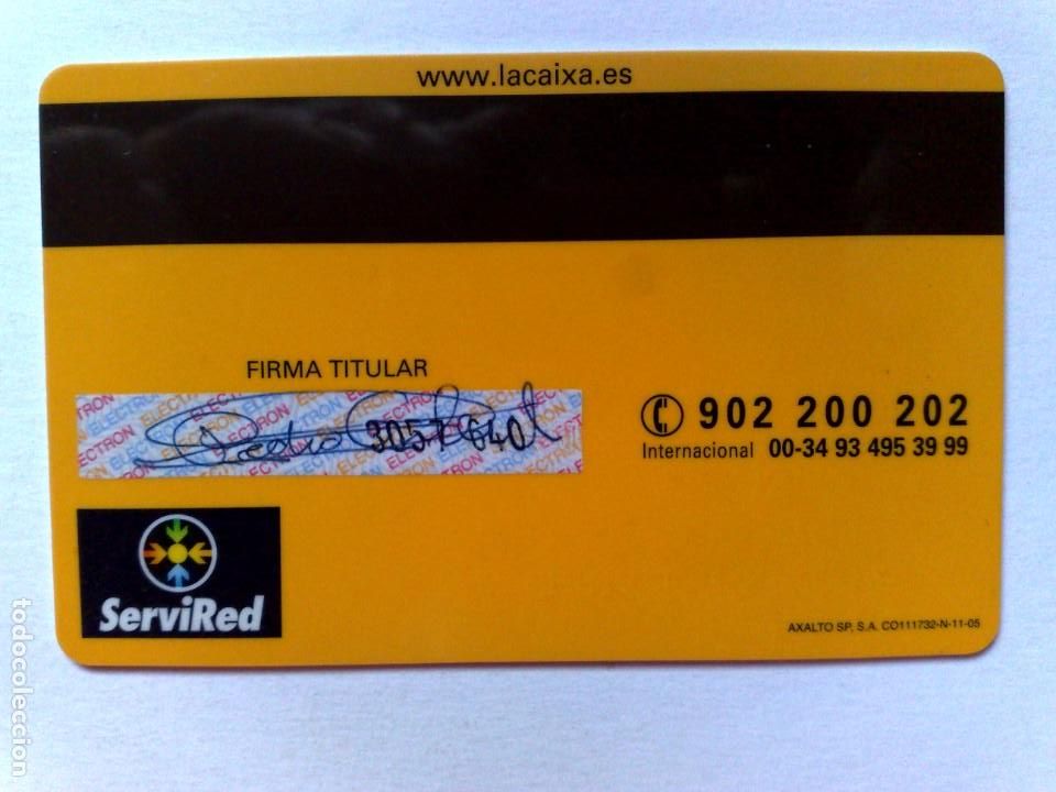 Documentos bancarios: TARJETA BANCARIA,VISA ELECTRON,CAIXA OBERTA-LA CAIXA. - Foto 2