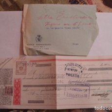Documentos bancarios: LETRA DE CAMBIO CON TASAS 1956 BANCO ZARAGOZANO 