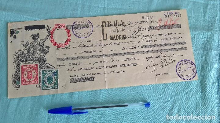 Documentos bancarios: Letra 1942..B.H.A Madrid..Banco Hispano Americano - Foto 1