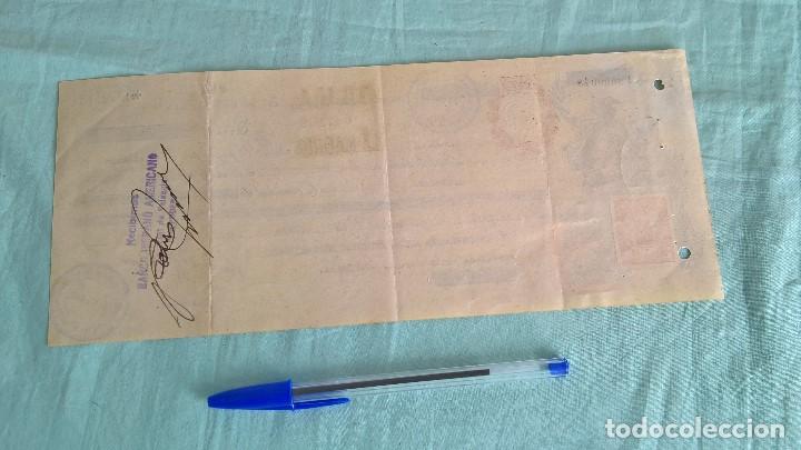 Documentos bancarios: Letra 1942..B.H.A Madrid..Banco Hispano Americano - Foto 2