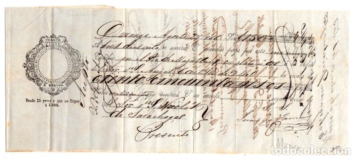 Documentos bancarios: LETRA DE CAMBIO. DURANGO, MEXICO. A&Ntilde;O 1866 - Foto 1