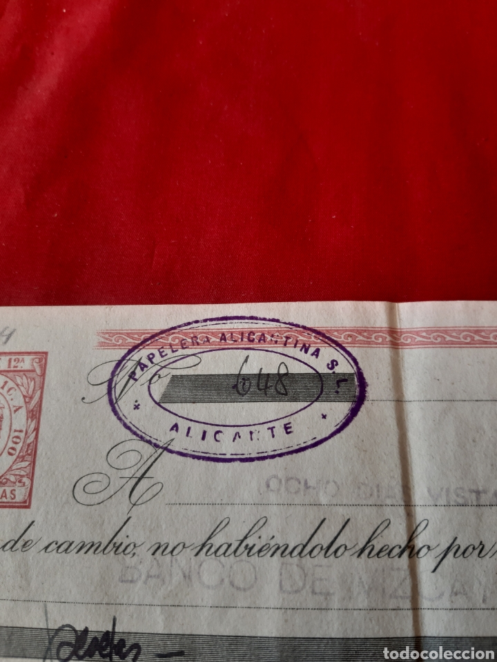 Documentos bancarios: Letra de cambio 15 de marzo de 1948 - Foto 3