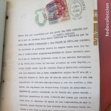 Documentos bancarios: BOLETO DE COMPRAVENTA 1932 BUENOS AIRES - TIMBRES VARIOS SEGUN FOTOS. Lote 204081347