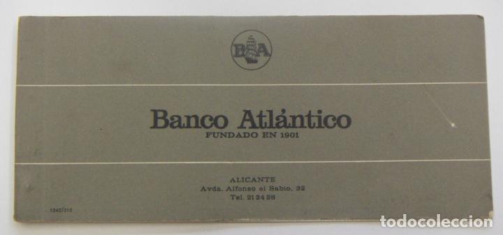 Documentos bancarios: TALONARIO BANCO ATLANTICO 1971 - Foto 1