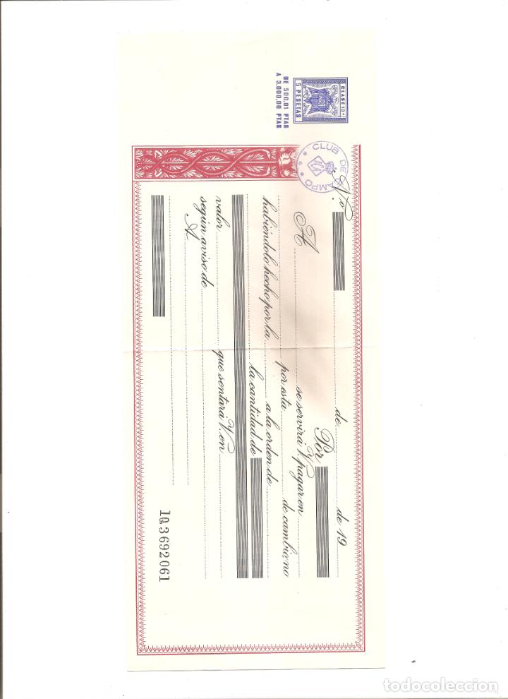 Documentos bancarios: LETRA DE CAMBIO DE 500 A 3000 PESETAS (SIN USO) - Foto 1