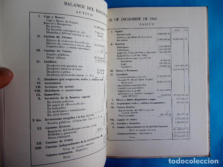Documentos bancarios: MEMORIA BALANCE. BANCO DE VALLS. EJERCICIO, 1960. - Foto 3