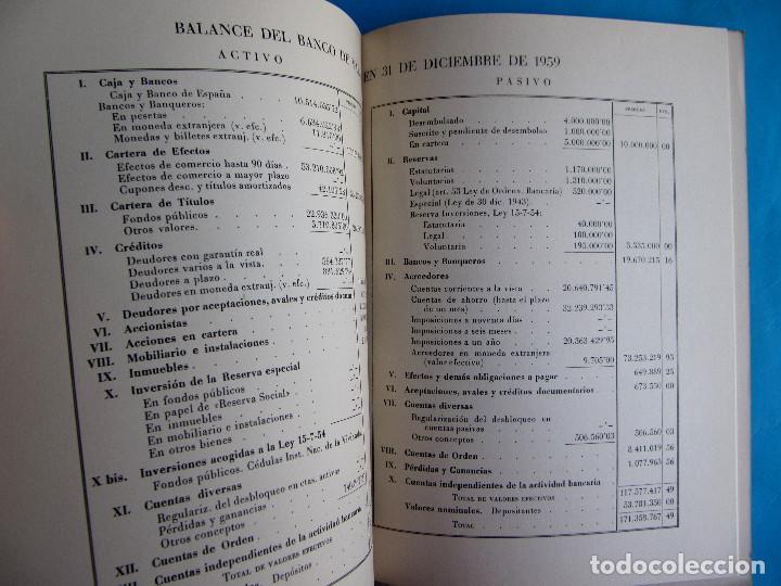 Documentos bancarios: MEMORIA BALANCE. BANCO DE VALLS. EJERCICIO, 1959. - Foto 3