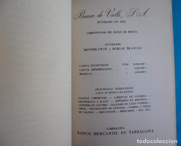 Documentos bancarios: MEMORIA BALANCE. BANCO DE VALLS. EJERCICIO, 1959. - Foto 4
