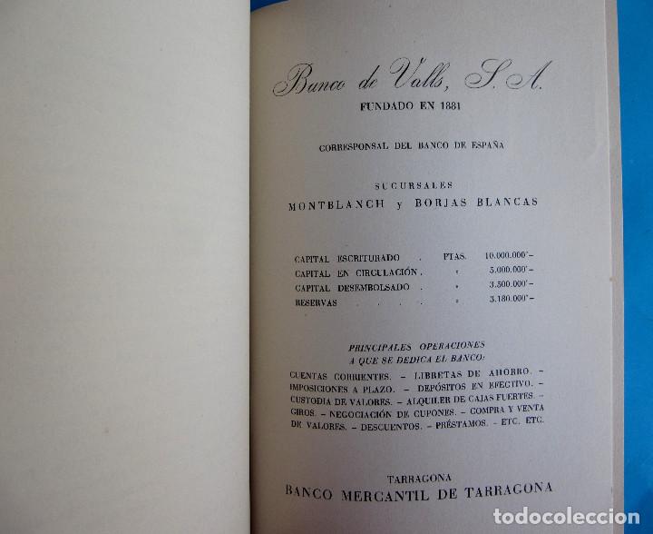 Documentos bancarios: MEMORIA BALANCE. BANCO DE VALLS. EJERCICIO, 1957. - Foto 4