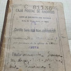 Documentos bancarios: CARTILLA CAJA POSTAL DE AHORRO 1933/1951 SELLOS REPUBLICA ESPAÑOLA. Lote 224286270