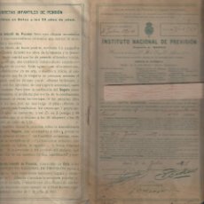 Documentos bancarios: LIBRETA Y DOCUMENTOS INSTITUTO NACIONAL DE PREVISION. AÑO 1904