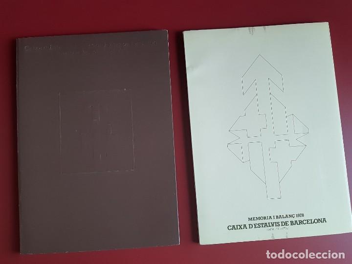 Documentos bancarios: memoria 1977 y 1978 de la Caixa destalvis de barcelona - Foto 1