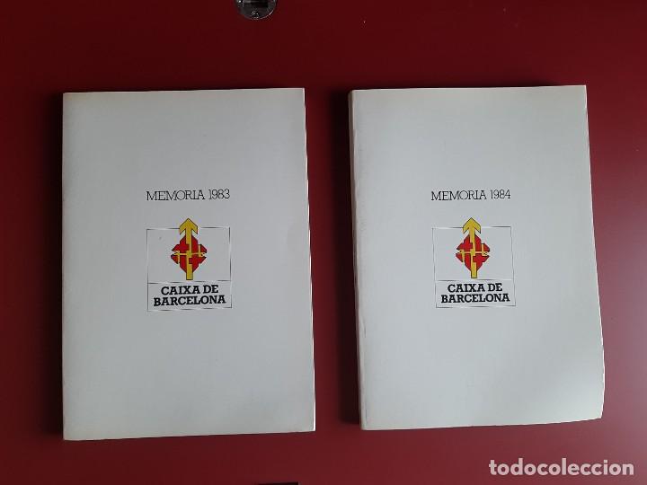Documentos bancarios: memoria 1983 y 1984 caixa de barcelona - Foto 1