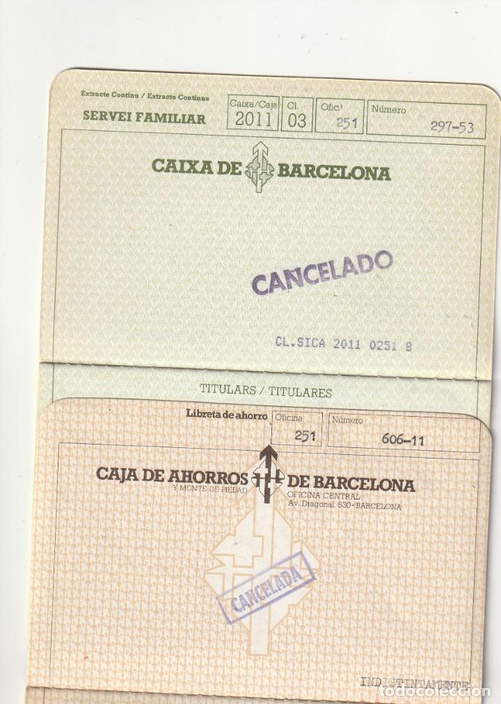 Documentos bancarios: CAJA DE BARCELONA - Foto 2