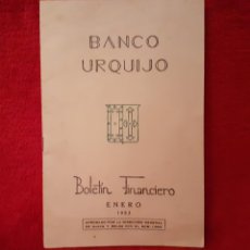 Documentos bancarios: BANCO URQUIJO 1953 MADRID